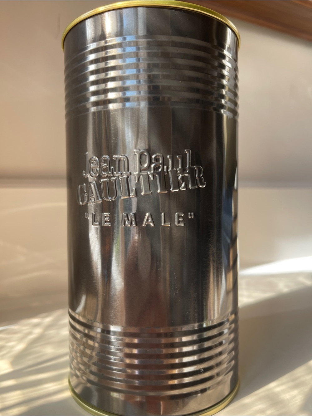 Jean Paul Gaultier Le Male 6.8 oz Empty Tin Container